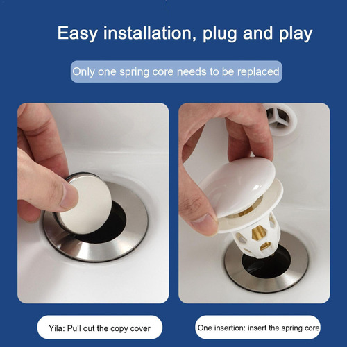 Tapón For Lavabo De Baño Fregadero Tapón Baño Pop Up Tapón
