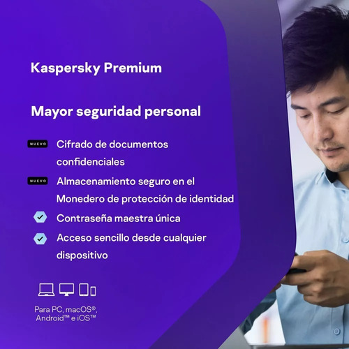 Kaspersky Premium 10 Disp 5 Cuentas Kpm 1 Año Total Security