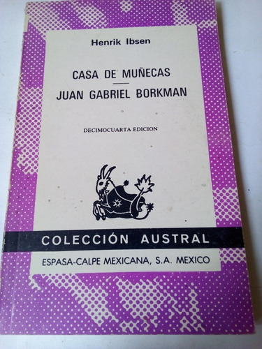 Casa De Muñecas Juan Gabriel Borkman Henrik Ibsen