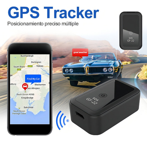 Rastreador Gps Portátil En Tiempo Real Por Satélite Gf22