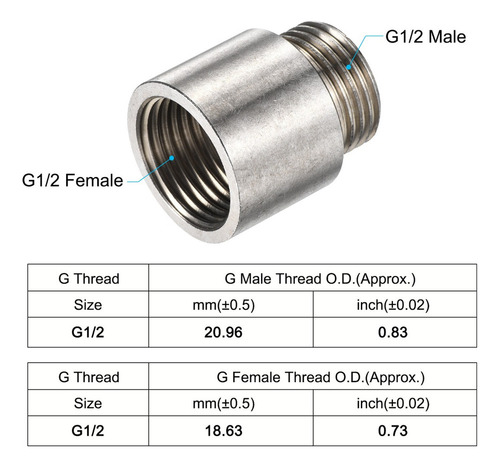 M 2 Conector De Manguera Extensión Adaptador Manguera Tubo