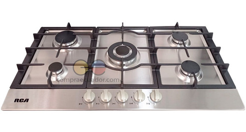 Rca Encimera 5 Quemadores A Gas Encendido Eléctrico Acerada