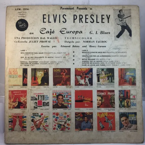 Elvis Presley - Cafe Europa - G.i. Blues - Vinilo Lp (Usado)