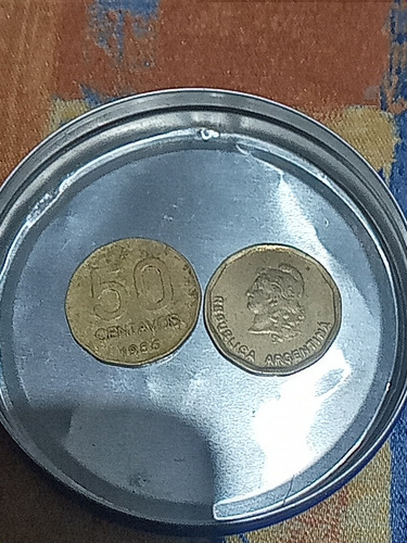 Moneda Argentina De 50 Centavos Del Año 1986