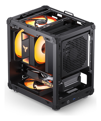 Gabinete Gamer Itx Jonsbo C6 Tg Mesh Negro Mini