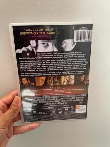 Dvd: Paranóia Com Chia Labeout Suspence Raro