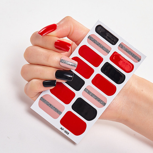 Tiras De Esmalte De Uñas: Juego De Pegatinas Adhesivas De E