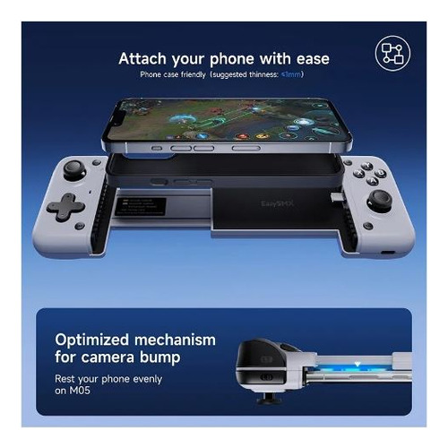 Gamepad Easysmx M05 Tipo C Para Controle De Celular