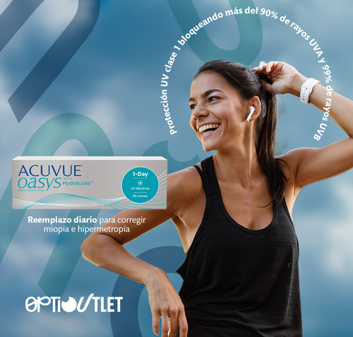 Lentes De Contacto Acuvue 1 Day Oasys 30 Pzas Mensual Sin Color -3.75