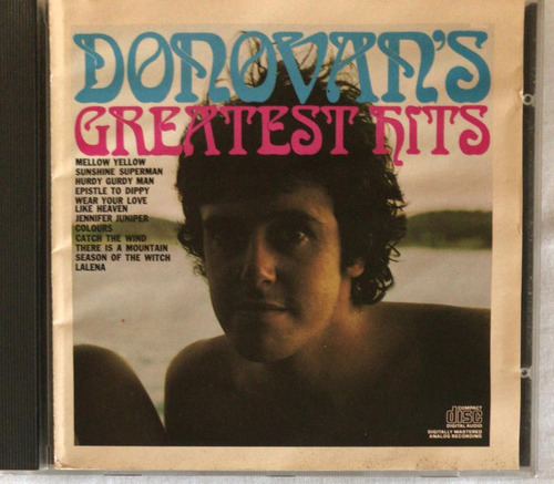 Donovan. Greatest Hits. Cd Original Usado. Qqg. Ag.