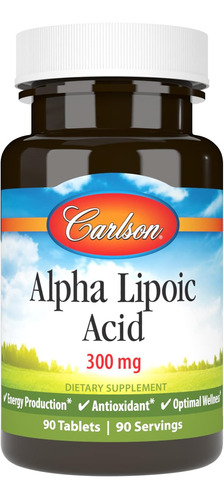 Carlson - Ácido Alfa Lipoico, 300 Mg, Promueve La Producción