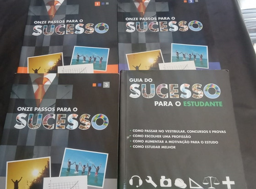 Livro Kit Onze Passos Para O Sucesso Volume 1, 2 E 3 + Guia Do Sucesso Do Estudante (Usado)
