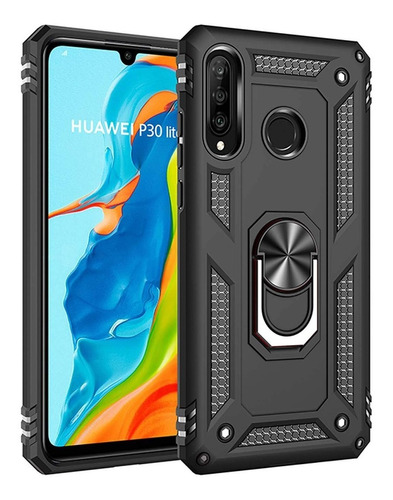 Funda Reforzada Anillo Ring Compatible Con Huawei P30 Lite