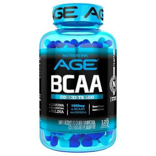 4 Bcaa's Concentrados 1000mg 120 Cápsulas - Nutrilatina Age