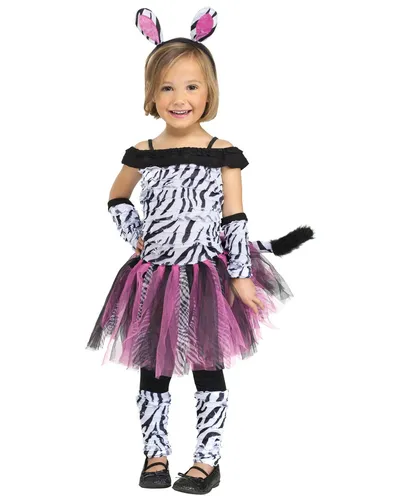 Disfraz de cebra 2025 para niña con tutu