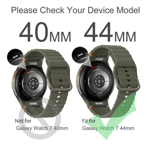 Funda Para Reloj Samsung Galaxy Watch 7 De 44mm Transparente