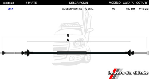 Chicote De Acelerador Astro 1996