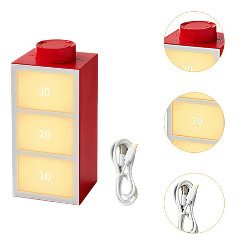 Lámpara De Mesa Con Luz Activada Por Voz, Luz Rojo