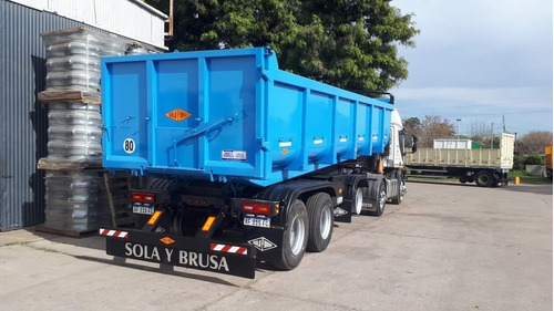 Semirremolque Batea Sola Y Brusa Okm, Vuelco Trasero