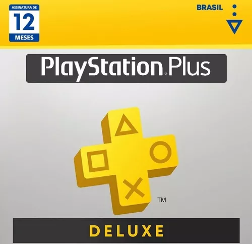 Cartão Psn Plus Deluxe 12 Meses Brasil Assinatura Gift Card - Escorrega o  Preço