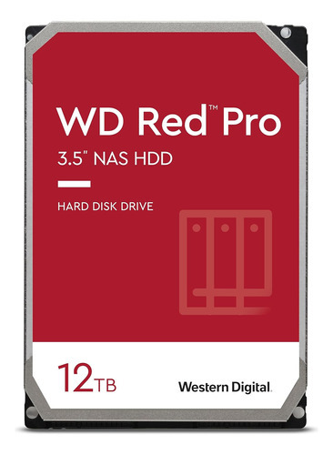 Hd 12tb Western Digital Wd Red Pro Nas Internal Hard Drive Hdd - 7200 Rpm, Sata 6 Gb/s, Cmr, 256 Mb Cache, 3.5  - Wd121kfbx