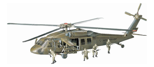 Helicóptero De Juguete Hasegawa Uh-60 Black Hawk, Para Armar