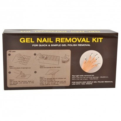 Kit Gel Nail Removal Removedor Unas Esculpidas Wipes