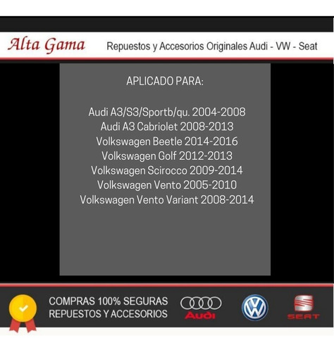 Imagen 8 de 10 de Buje Parrilla Suspension Vw Scirocco Beetle Golf Vento Bapmi