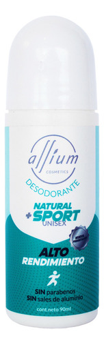 Desodorante roll on Allium Cosmetics Natural Sport sin aluminio 90ml