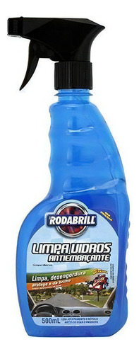 Limpa Vidro Antiembaçante Rodabrill 500ml Vidro De Carros