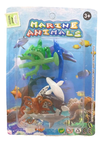 Set De Animales Marinos X 8 Unidades 