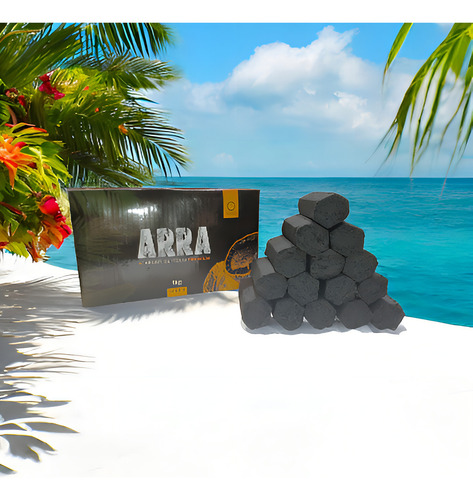 Carvão De Coco Hexagonal Premium Arra 1kg