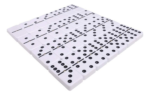 Silverman & Co Double 6 Gran Juego De Dominó Blanco Caso
