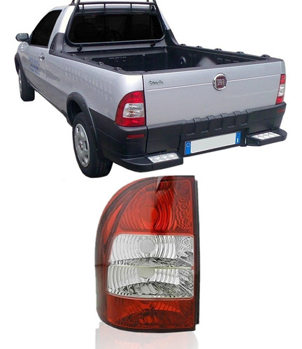 Lanterna Traseira Fiat Strada 2005 Até 2007 Bicolor Jcv.