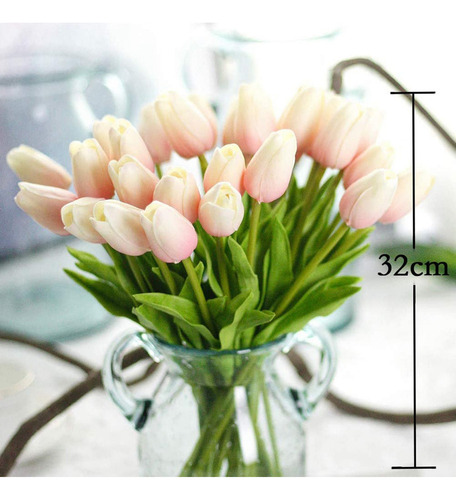 10 Units Of Artificial Tulips, Flowers, Touch