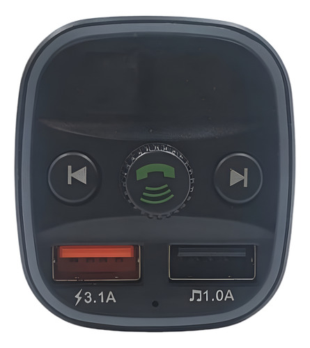 Transmisor Fm Bluetooth Para Auto Manos Libres Carga Rapida