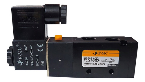 Electrovalvula Direccional 5/2 Puertos 1/4 Simple 110v