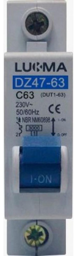 Disjuntor Din Unipolar 63amp Lukma34009