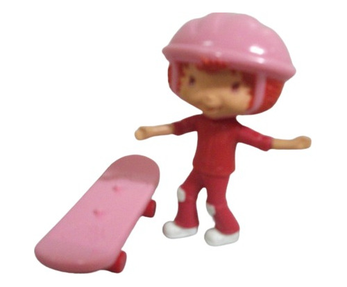 Figura De Fresita  Pequeña Colección Plastico 