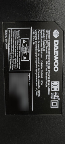 Tarjeta Main Daewoo Daw70ur (Usado)