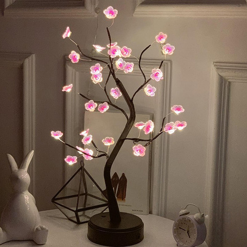 Árbol De Flor De Ciruelo Led Árbol De Bonsái De Flor De Ciru