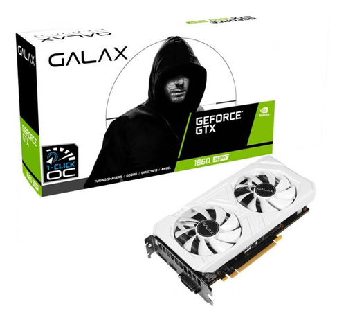 Placa de vídeo Nvidia Galax  EX White GeForce GTX 16 Series GTX 1660 SUPER 60SRL7DS04WS 6GB