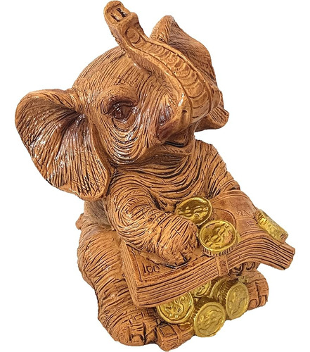 Betterdecor Feng Shui Trunk Up Lucky Elephant Statue Figurin
