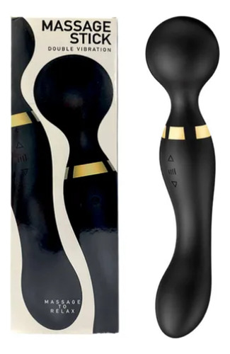 Massageador Elétrico Íntimo 2cabeças: 8 Modos 28vi-bra-ção Preto