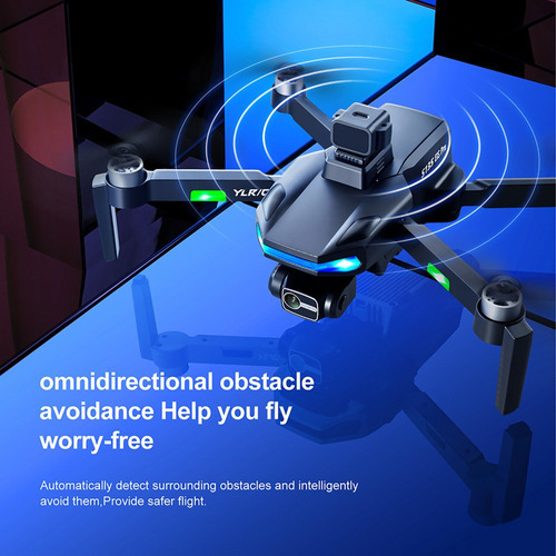 Radar profissional de drone para evitar obstáculos Gimbal 4k Gps S135 Cor cinza