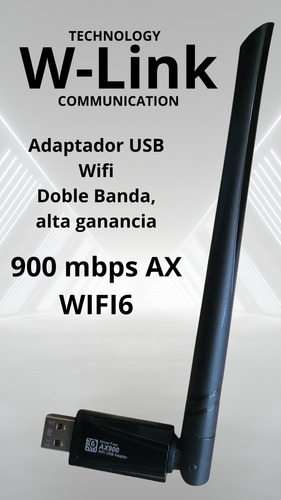 W-link Adaptador Wifi Usb Ax900 Dual Band Wifi 6