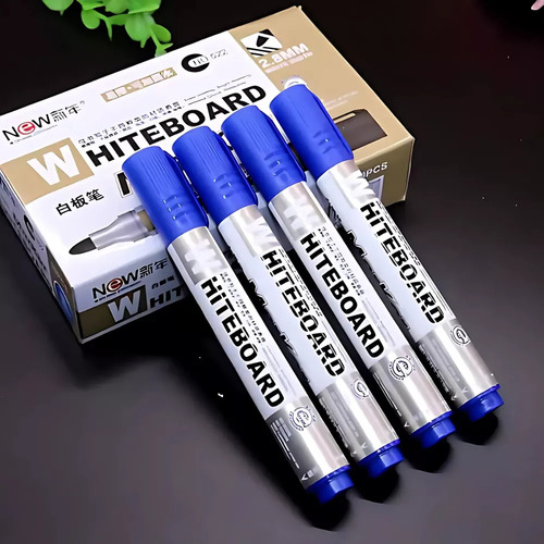 Marcadores Plumones Pintarron Pizarra Blanca Borrador 12 Pzs Color Multicolor