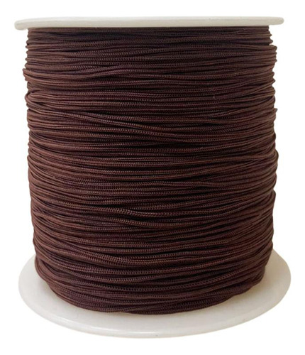 Cordao De Tassel Luli 0,6mm Rolo Com 100 Metros Cor Marrom 739