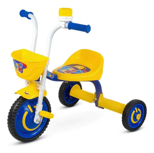 Triciclo Motoca Com Cestinha Infantil You 3 Boy Azul Nathor