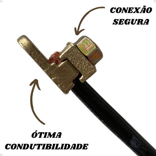 Terminal Sapata Aperto Pressão Fundido Kit 20 Pçs Cabo 10mm
